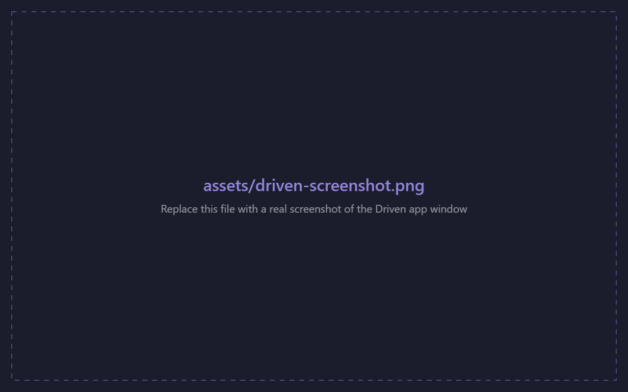 The Driven clipboard window showing search and clipboard history